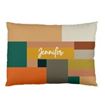 Personalized Geometric Minimalist Name Pillow Case Pillow Case (Two Sides) Back