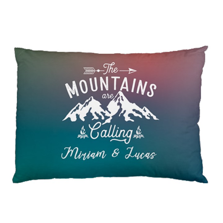 Personalized The Mountain are Calling Name Pillow Case Pillow Case (Two Sides)