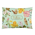 Personalized Floral Name Pillow Case Pillow Case (Two Sides) Front