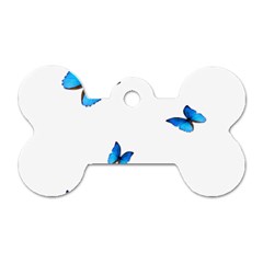 Butterfly-blue-phengaris Dog Tag Bone (one Side)