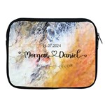 Personalized Initial Name Marble iPad Zipper Case Apple iPad Zipper Case Front