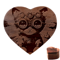 Underwater Explorer Heart Wood Jewelry Box