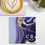 Personalized Initial Name Marble UV Print Square Tile Coaster UV Print Square Tile Coaster  Front
