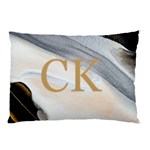 Personalized Initial Marble Pillow Case Pillow Case (Two Sides) Back