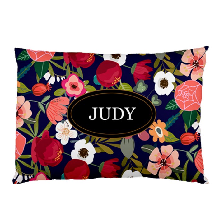 Personalized Floral Name Pillow Case Pillow Case (Two Sides)