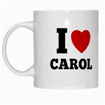 Personalized I Love Couple Name Any Text Mug White Mug Left