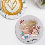 Personalized Car Photo Name Round Tile Coaster UV Print Round Tile Coaster Front