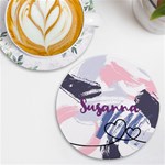 Personalized Paint Name Round Tile Coaster UV Print Round Tile Coaster Front