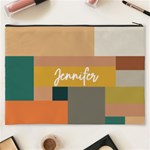 Personalized Geometric Minimalist Name Cosmetic Bag Cosmetic Bag (XXXL) Back