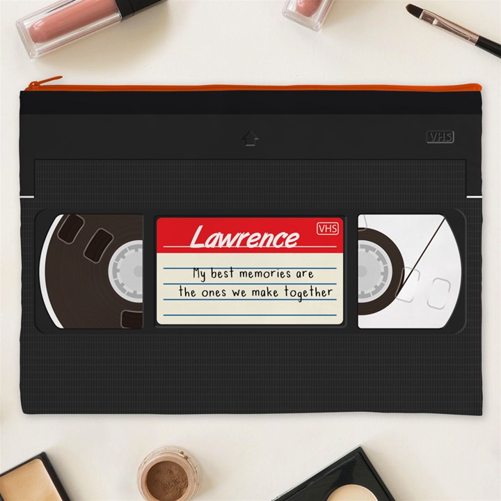 Personalized Video Tape Best Memories Name Cosmetic Bag Cosmetic Bag (XXXL)