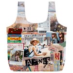 Personalized Life Adventure Style Travel Collage Photo Name Recycle Bag Full Print Recycle Bag (XXXL) Front
