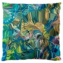 Abstract Petals 16  Baby Flannel Cushion Case (two Sides)
