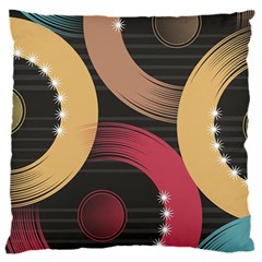 Circle Colorful Shine Line Pattern Geometric 16  Baby Flannel Cushion Case (two Sides)