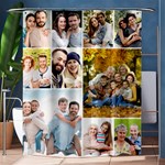 Personalized 10 Photo Family Shower Curtain Shower Curtain 60  x 72  (Medium) 60 x72  Curtain