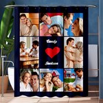 Personalized I Love You Couple 8 Photo Shower Curtain Shower Curtain 60  x 72  (Medium) 60 x72  Curtain