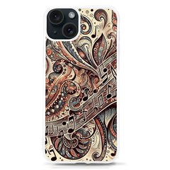 Paisley Print Musical Notes5 Iphone 15 Tpu Uv Print Case