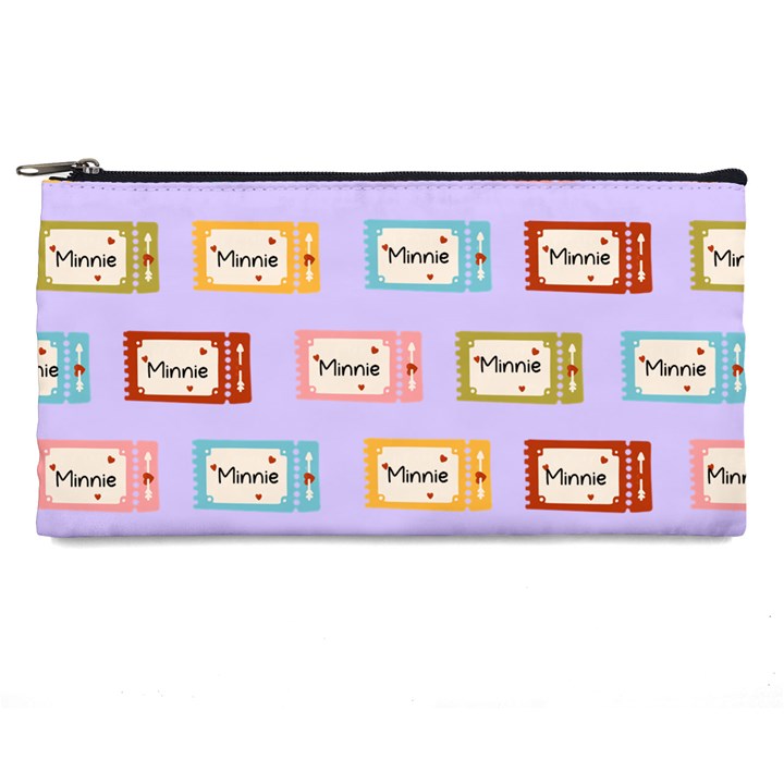 Personalized Tickers Pattern Name Pencil Case Pencil Case