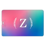 Personalized Initial Name Card Style USB Flash Drive Name Card Style USB Flash Drive Back