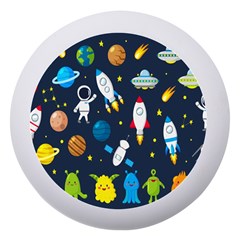 Big Set Cute Astronauts Space Planets Stars Aliens Rockets Ufo Constellations Satellite Moon Rover V Dento Box With Mirror