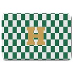 Personalized Checkered Initial Doormat Large Doormat 30 x20  Door Mat