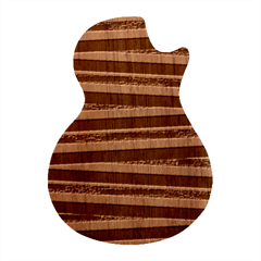 Red-white-blue-patriotic-ribbons Guitar Shape Wood Guitar Pick Holder Case And Picks Set