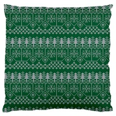 Christmas Knit Digital 16  Baby Flannel Cushion Case (two Sides)