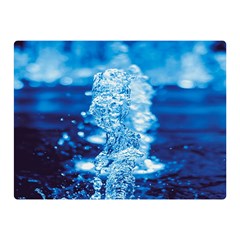 Water Blue Wallpaper Two Sides Premium Plush Fleece Blanket (mini)