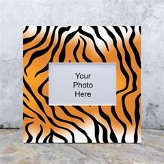 Tiger Skin Pattern White Box Photo Frame 4  X 6 