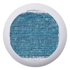 White And Blue Brick Wall Dento Box With Mirror