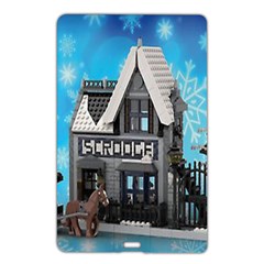 Winter Village Snow Brick Buildings Name Card Style Usb Flash Drive