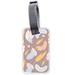 Personalized Name Feather Luggage Tag (two sides) Luggage Tag (two sides) Front