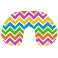 Chevron Pattern Design Texture Travel Neck Pillow