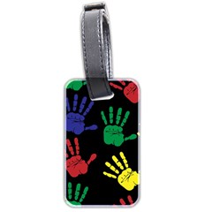 Handprints Hand Print Colourful Luggage Tag (two Sides)