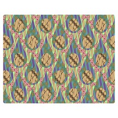 Tribal Background Boho Batik Two Sides Premium Plush Fleece Blanket (teen Size)
