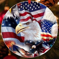 United States Of America Images Independence Day Uv Print Acrylic Ornament Round