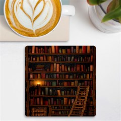 Books Library Uv Print Square Tile Coaster 