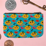 Personalized Lemon Kisses Name Any Text Large Coin Purse Large Coin Purse Back