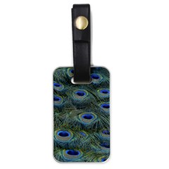 Peacock Feathers Details Luggage Tag (one Side)
