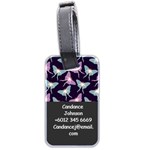  Personalized Name Butterfly Luggage Tag (two sides) Luggage Tag (two sides) Back