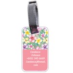  Personalized Name Dot Flower Luggage Tag (two sides) Luggage Tag (two sides) Back