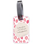 Personalized Photo Name Love Line Luggage Tag (two sides) Luggage Tag (two sides) Back