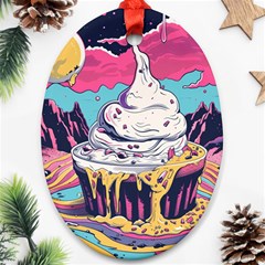 Dessert Chocolate Cream Ornament (oval)