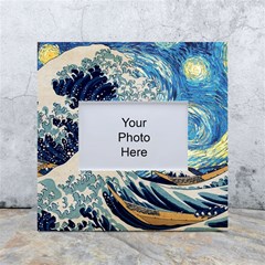 The Great Wave Of Kanagawa Painting White Box Photo Frame 4  X 6 