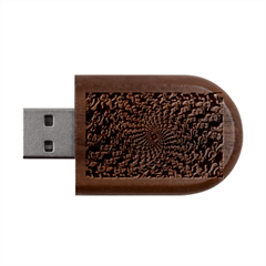 3d Grateful Dead 90 s Neon Dancing Bears Wood Oval Usb Flash Drive