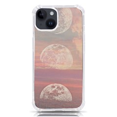 Moon Phase, Cloud, Clouds, Moon, Pastel Iphone 14 Tpu Uv Print Case