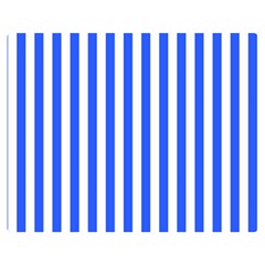Blue Stripes, Sticker, Stickers Two Sides Premium Plush Fleece Blanket (teen Size)