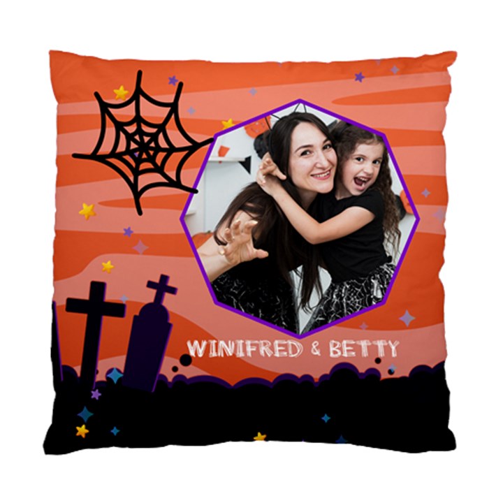 Personalized Photo Halloween Cemetery Standard Cushion Case Standard Cushion Case (One Side)