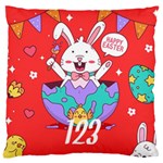 Personalized Easter Rabbit Name Large Cushion Case (One Side) Front