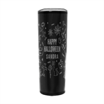 Personalized Halloween Name Any Text Stainless Steel Travel Tumbler 20oz Stainless Steel Travel Tumbler (Black) Front