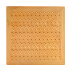 Kawaii Pumpkin Patt White Wood Photo Frame Cube